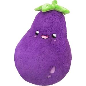 RARE Squishable Eggplant Comfort Food 15" Plush Toy 2017 Veggie Discontinued